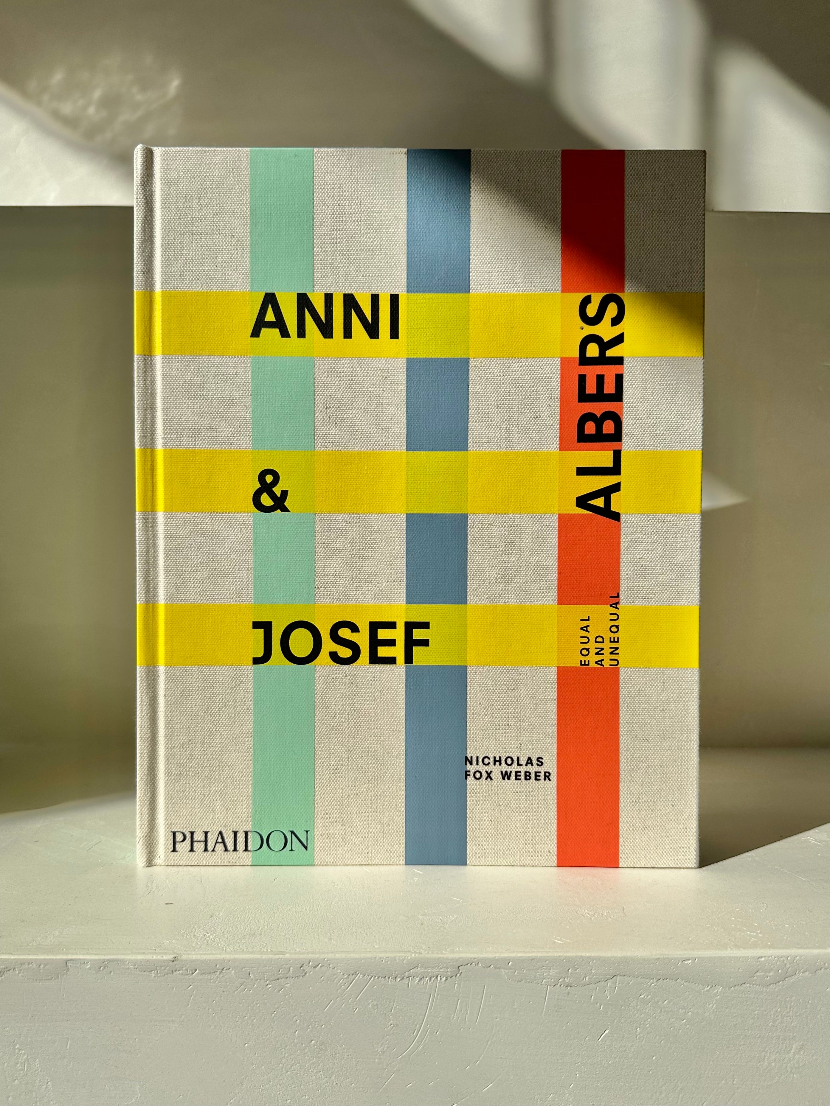 Anni & Josef Albers - Equal and Unequal. Book cover propped up.
