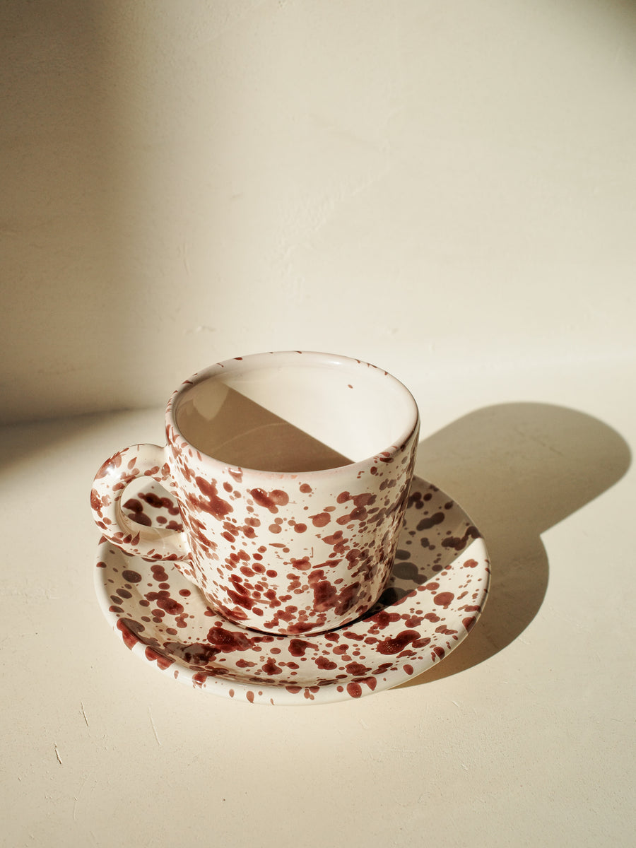 コレクション Luke Chueh coffee cup Splatter Coffee Cup and Saucer by Fasanoceramiche | LOQ.US